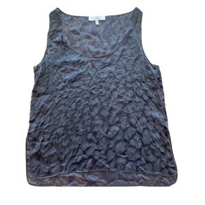 Robert Rodriguez Black Semi-sheer scoop tank size 8